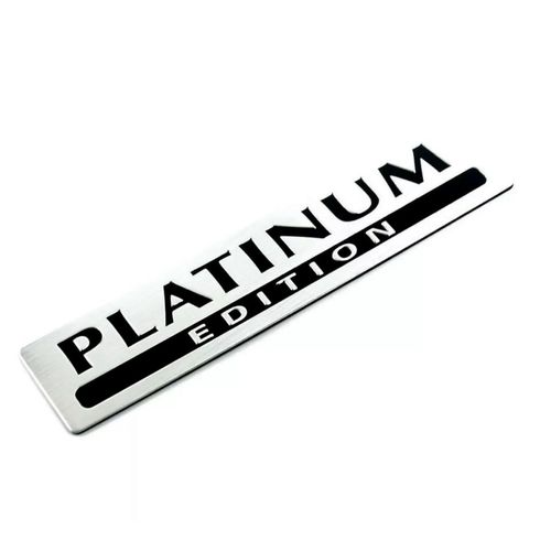 Emblema Alumínio Platinum Edition