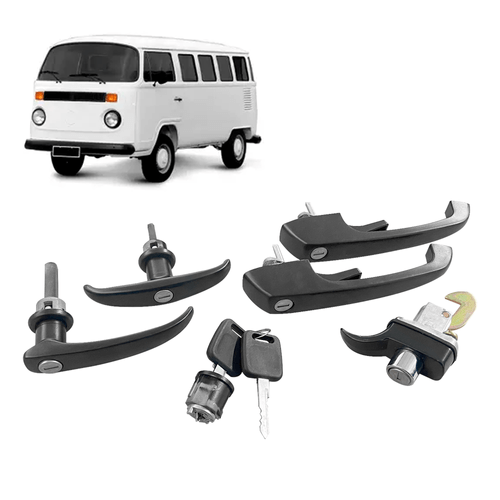 Kit Maçanetas Kombi Clipper Diant Lateral Porta Mala Ignição