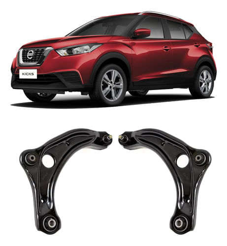 2 Bandeja Leque Dianteiro Nissan Kicks 2019 2020 2021 2022