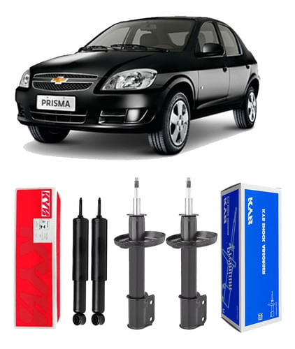4 Amortecedor Suspensão Prisma 2007 2008 2009 2010 2011 2012