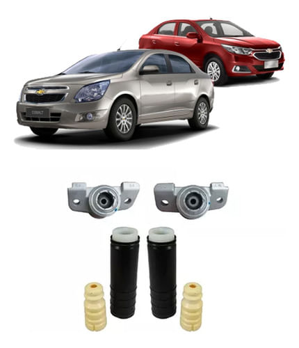 Par Kit Coxin Batente Coifa Traseiro Cobalt 2011 2012 13 14