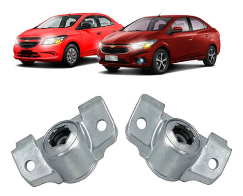 2 Coxim Traseiro Amortecedor Prisma 2013 2014 2015 16 17 18