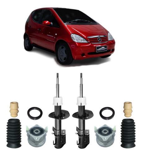 2 Amortecedor Kit Batente Coifa Classe A190 1999 2000 2001