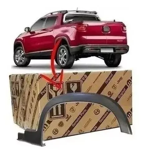 Moldura Paralama Traseiro Esquerdo Fiat Toro Original Toro