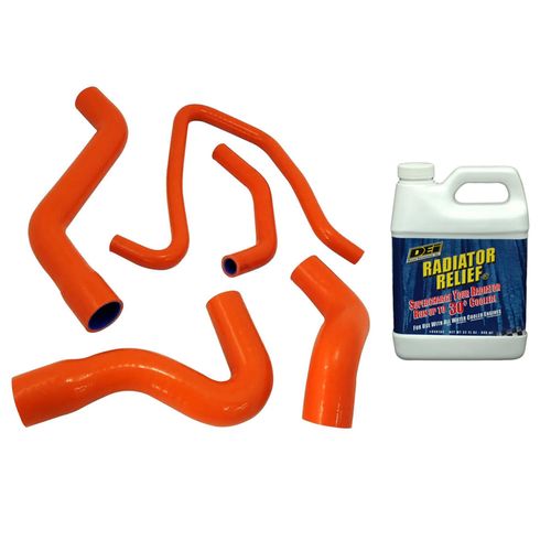Kit mangueiras arrefecimento silicone para Corsa 8V (primeira geração) com ou sem ar condicionado + ADITIVO RADIADOR