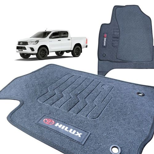 Jogo de Tapete Borracha Hilux 2016 a 2020 em PVC