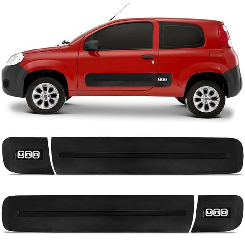 Friso Lateral Uno Vivace 2011 a 2018 Borrachão Preto Modelo Original