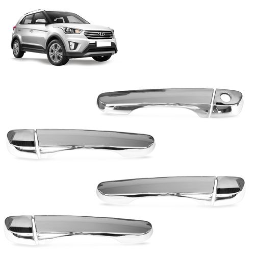 Aplique De Maçaneta Hyundai Creta 2017 a 2021 Cromado