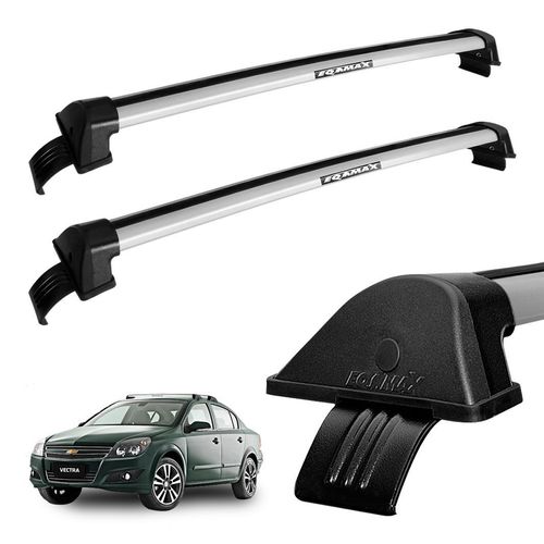 Rack Travessa Teto Vectra 2006 a 2011 Alumínio Prata Eqmax