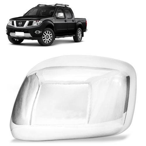 Aplique Retrovisor Frontier 2008 a 2016 Cromado Lado Esquerdo