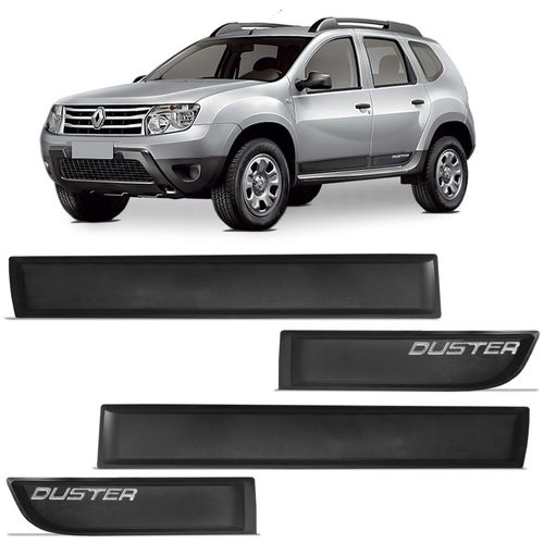 Friso Lateral Duster 2012 a 2023 Borrachão Preto Modelo Original