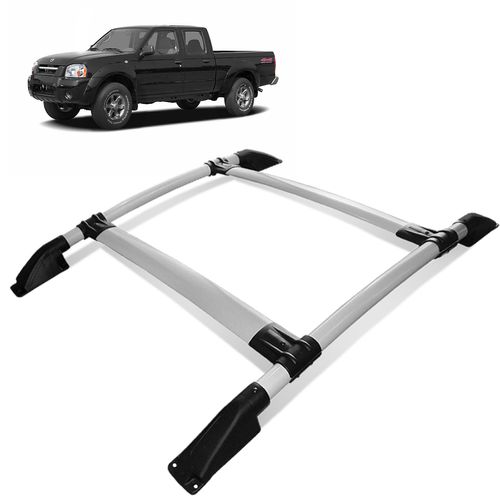 Rack de Teto Bagageiro Frontier 2003 a 2007 Tubolar Prata