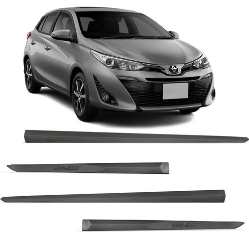 Friso Lateral Yaris 2019 a 2022 Cinza Cosmopolita Modelo Original