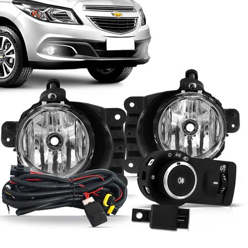 Kit Farol de Milha Onix Prisma Cobalt Sonic Spin Auxiliar Neblina