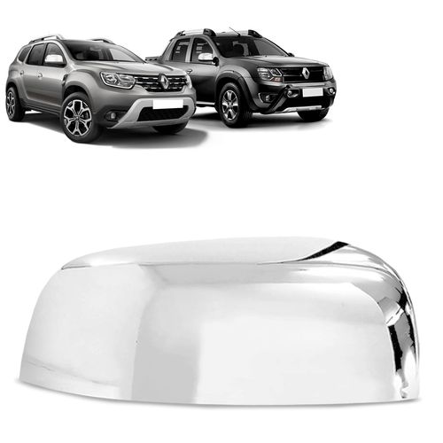Aplique Retrovisor Duster Oroch 2016 a 2021 Cromado Lado Direito
