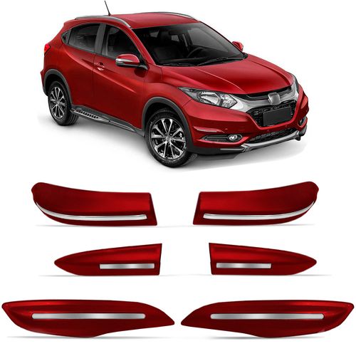 Friso Protetor de Parachoque HR-V 2016 a 2021 Vermelho Mercurio