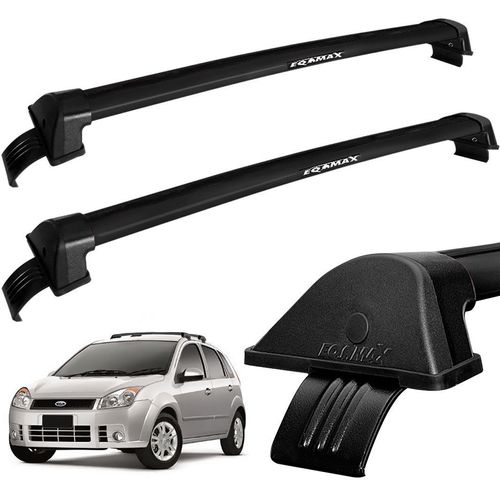 Rack Teto Travessa Fiesta 2003/2016 Alumínio Preto Eqmax