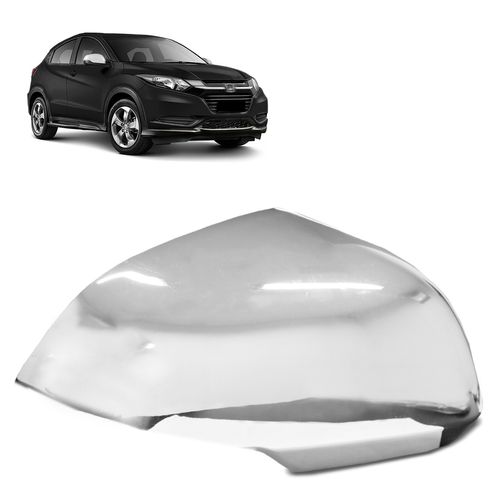 Aplique Capa de Retrovisor HRV 2015 a 2023 Cromado Lado Direito