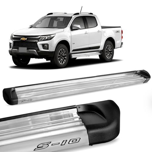Estribo Lateral S10 2012 a 2023 Aluminio Polido Track