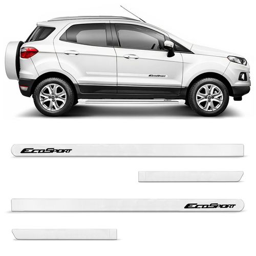 Jogo de Friso Lateral Ecosport 2013 a 2021 Branco Artico Slim