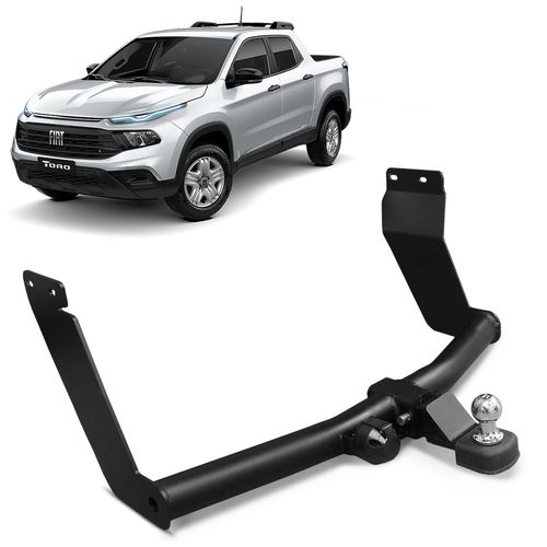 Engate de Reboque Fiat Toro 2016 a 2023 Removível 800kg Bepo