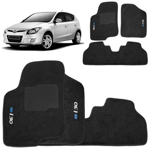 Tapete Carpete I30 2007 a 2016 Preto 3 Peças