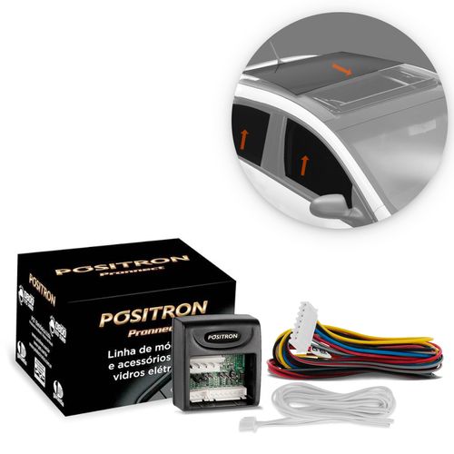 Modulo de Vidros Elétricos Teto e Rebatimento de Retrovisor Universal Positron