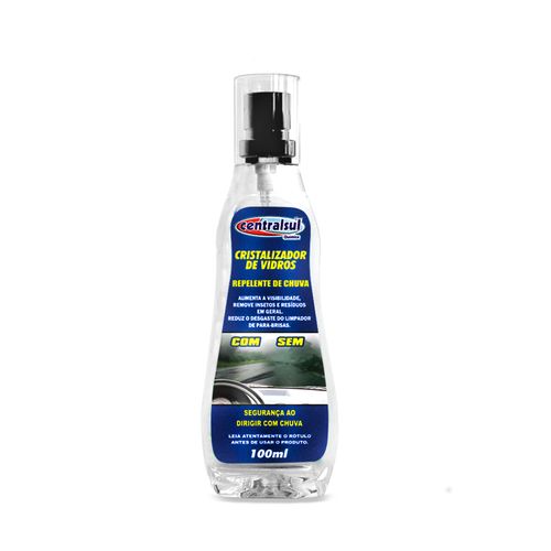 Cristalizador de Vidros Repelente de Chuva 100ml CentralSul