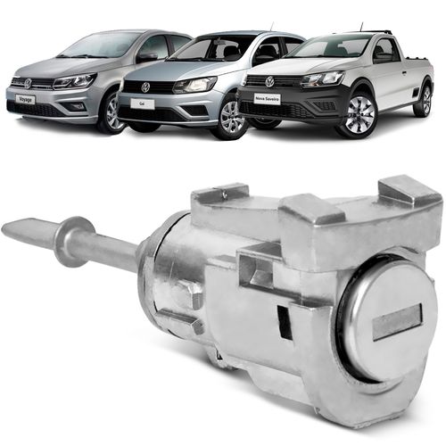Cilindro Porta Gol Saveiro Voyage 2008 a 2020 Dianteira LE Com Chaves
