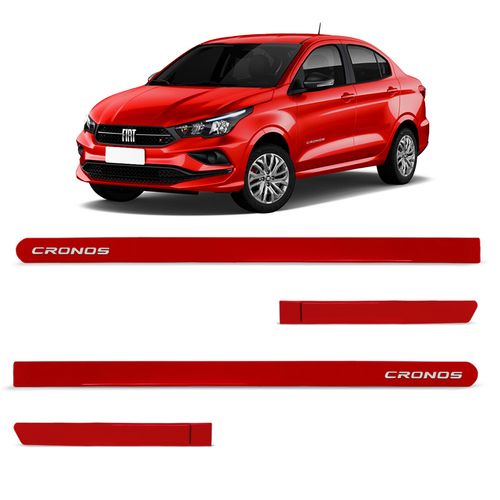 Jogo de Friso Lateral Cronos 2018 a 2023 Vermelho Alpine Slim