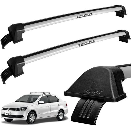 Rack Teto Travessa Voyage G6 2014 2015 Alumínio Prata Eqmax