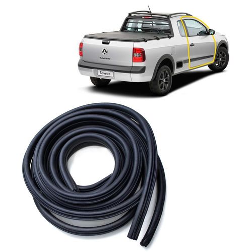 Kit Borracha Vedação 2 Porta Saveiro G5 G6 2008 a 2013 Guarnição