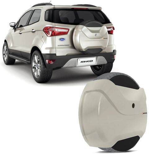 Capa de Estepe Ecosport 2013 a 2019 Prata Riviera Keko