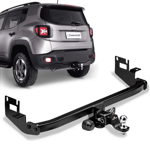 Engate de Reboque Integrado Jeep Renegade 2015 a 2023 Removível 750kg Keko K1