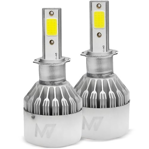 Kit Lâmpadas LED H3 6000k Headlight R8 M7 3200 Lumens 38w