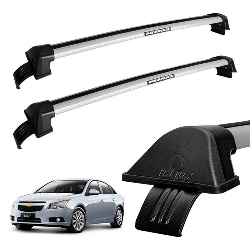 Rack de Teto Travessa Chevrolet Cruze 2012 a 2016 Prata New Wave Eqmax