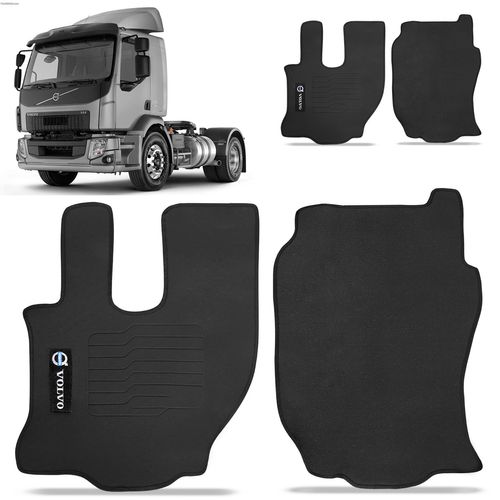 Jogo de Tapete Borracha Pvc Truck Volvo VM 2000 a 2016 2 Peças