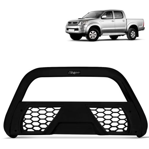 Parachoque de Impulsão Hilux 2005 a 2015 Preto Grade Esportiva Bepo