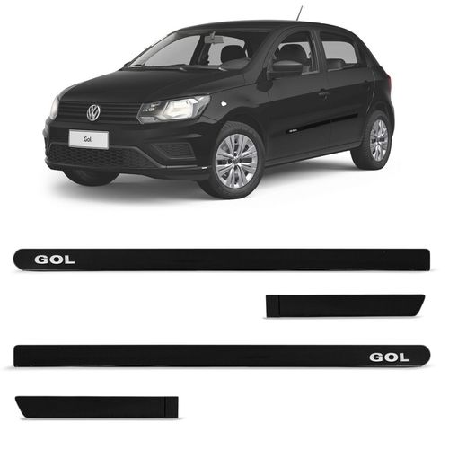 Jogo de Friso Lateral Gol 2008 a 2020 Preto Ninja Slim