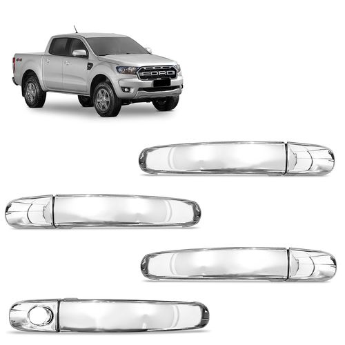 Aplique de Maçaneta Cromada Ford Ranger 2013 A 2023 Shekparts