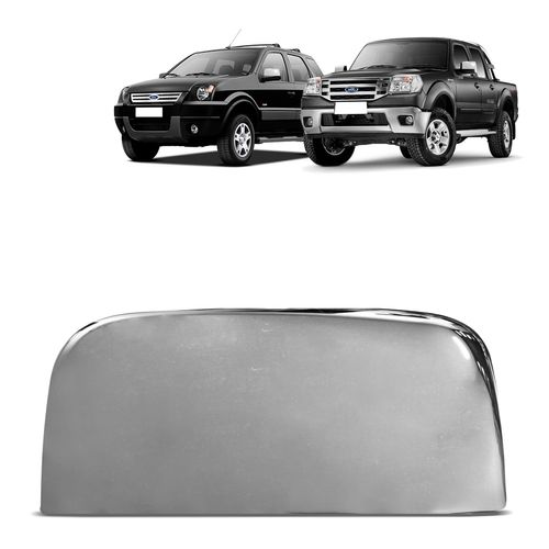 Aplique de Retrovisor Ecosport Ranger 2003 a 2012 Lado Esquerdo Cromado