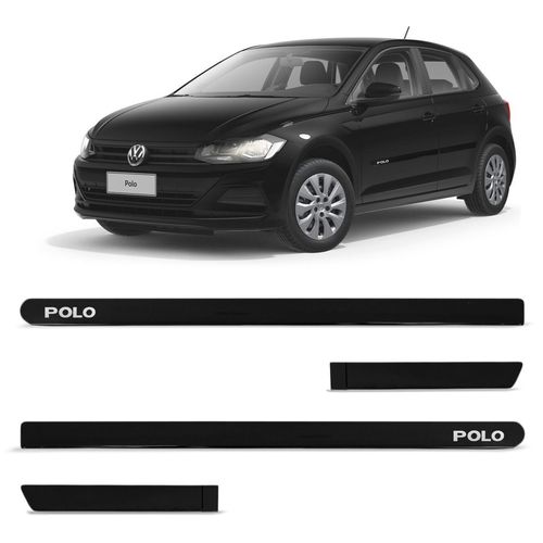 Jogo de Friso Lateral Polo 2018 a 2020 Preto Ninja Slim