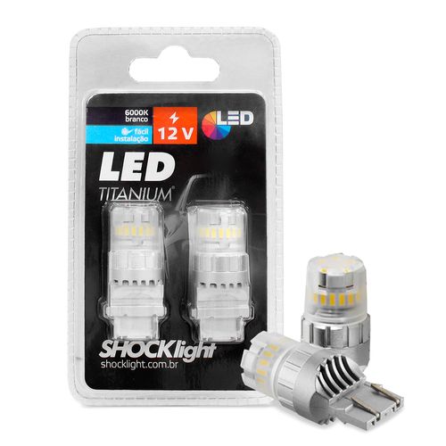 Kit Lâmpadas LED Titanium T20 7440 SMD-4014/3030 12V Com Canbus Shocklight