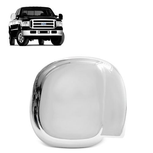 Aplique Retrovisor F250 1999 a 2011 Cromado Lado Direito