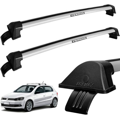 Rack de Teto Travessa Gol G6 4 Portas Alumínio Prata Eqmax