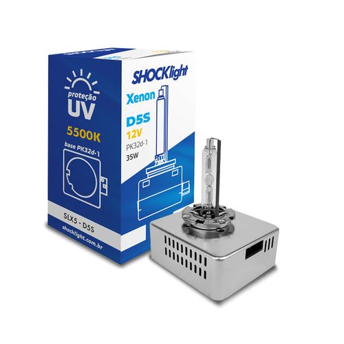 Lâmpada Xenon D5S Reposição 5500k 35W 12V Shocklight