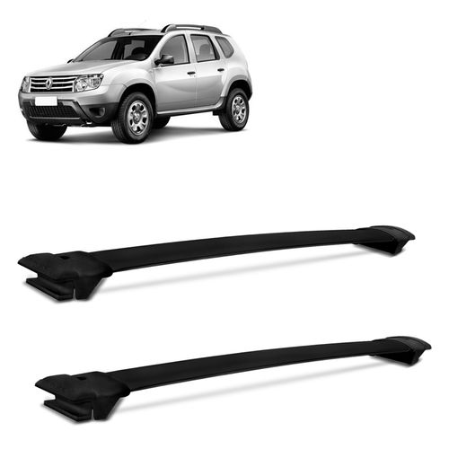 Rack de Teto Travessa Duster 2011 a 2015 Alumínio Preto