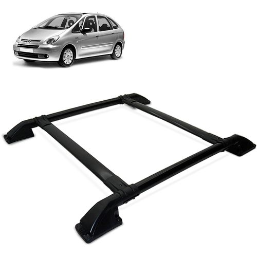 Rack De Teto Bagageiro Xsara Picasso 2000 a 2012 Tubolar Preto