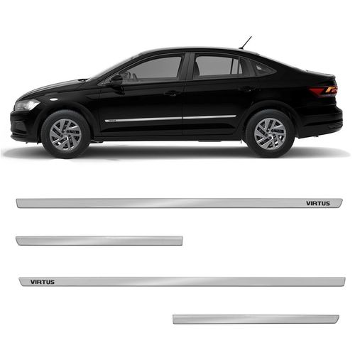 Friso Lateral Virtus 2018 a 2022 Cromado Slim 4 Portas
