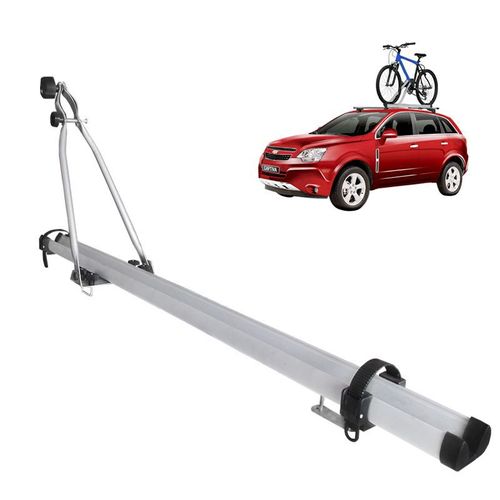 Rack de Teto Transbike Suporte 01 Bicicleta Cor Prata